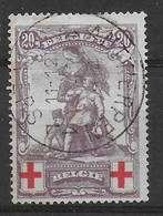 Belgium 128 Stamp Has A Thin, 2nd Choice - 1914-1915 Croix-Rouge