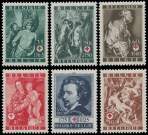 647/652* - 80e Anniversaire De La Fondation De La Croix-Rouge De Belgique - Schilderijen