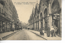 ST HELIER Jersey Halkelt Place Marché Belle Animation 1921  ....AB - St. Helier