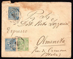 1914 Monaco, Lettera Espresso Per L'Italia, Timbro Di Arrivo - Cartas & Documentos