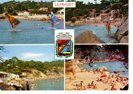 Le Pradet 4 Vues Et Blason : La Garonne, Le Pin De Galle, Les Bonnettes, Le Monaco (  Plage Planche à Voile ... - Le Pradet