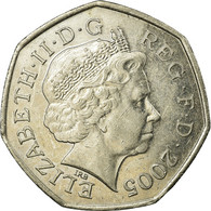 Monnaie, Grande-Bretagne, Elizabeth II, 50 Pence, 2005, TTB, Copper-nickel - 50 Pence