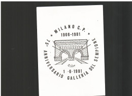 Milano - 75°galleria Del Sempione ( Card) - 1981-90: Storia Postale