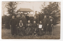 37 - BALLAN - CARTE PHOTO - GUERRE 1914-18 - SOLDATS BLESSÉS -L'HOSPITALITÉ - Ballan-Miré