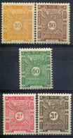Côte Des Somalis           Taxes 15/17 ** - 19/20 ** - Unused Stamps