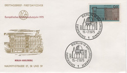 Germany Deutschland 1975 FDC Berlin-Kreuzberg, Europaischer Denkmalschutzjahr, Monument Protection Year - 1971-1980