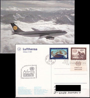 UNO NEW YORK 1978 Postkarte Naposta78 Lufthansa A300 - Lettres & Documents