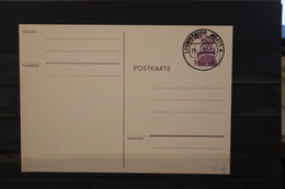 Deutschland 1974, Postkarte Wertstempel Unfallverhütung, 20 Pf., PP 67, Kompl. Druck Lila, Gebraucht - Privé Postkaarten - Gebruikt