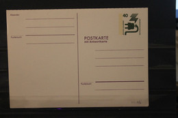 Deutschland 1974, Postkarte Wertstempel Unfallverhütung, 40 Pf., PP 96, Druck Lila, Ungebraucht - Postales Privados - Nuevos