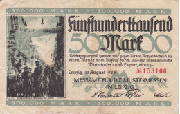 BILLETE DE ALEMANIA DE 500000 MARK DEL AÑO 1923 (BANKNOTE) - 500000 Mark