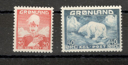 GREENLAND - MNH SET - King Christian X And Polar Bear-1946.  (E) - Ungebraucht