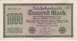 BILLETE DE ALEMANIA DE 1000 MARK DEL AÑO 1922 (BANKNOTE) - 1000 Mark