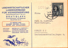 99873 - SLOVAKIA - POSTAL HISTORY - ADVERTISING POSTCARD  1939  Hunting - Covers & Documents