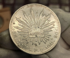 México 8 Reales 1895 Zacatecas Km 377.13 Plata - Mexique