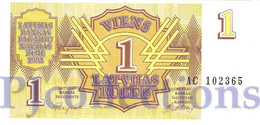 LATVIA 1 RUBLIS 1992 PICK 35 UNC - Latvia