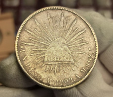México 1 Peso 1902 México City Km 409.2 Plata - Mexique