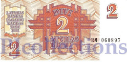 LATVIA 2 RUBLI 1992 PICK 36 UNC - Lettland