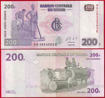 Congo Democratic Republic 200 Francs 2013 P-99b UNC - Democratische Republiek Congo & Zaire
