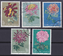 CHINA 1960, Lot Of 5 "Chrisantemums", F - Vf - Collections, Lots & Series