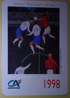 Petit Calendrier Poche 1998 Banque Crédit Agricole Football Marek Jerzy - Formato Piccolo : 1991-00