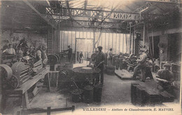 50-VILLEDIEU-LES-POËLES-  ATELIERS DE CHAUDRONNERIE  E. MAUVIEL - Villedieu