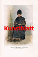 D101 2338 Wilhelm Hoffmann Garmisch Bäuerin Sonntagskleid Tracht Druck 1898 !! - Other & Unclassified