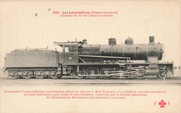 CPA Train - Les Locomotives - Chemins De Fer De L'alsace Lorraine - Locomotive Compound - Treinen