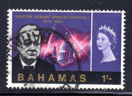BAHAMAS - 1966 CHURCHILL COMMEMORATION 1/- STAMP FINE USED SG 270 REF D - 1963-1973 Ministerial Government