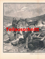 D101 2364 Willy Stöwer Schiff Todesnot Seenot Marinemaler Großbild 1899 !! - Other & Unclassified