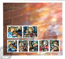 GB - 2009   Christmas  Minisheet  FDC Or  USED  "ON PIECE" - SEE NOTES And Scans - Gebruikt