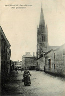 Loublande * La Rue Principale Du Village * L'église * Villageois - Autres & Non Classés