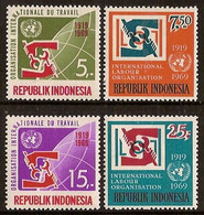 Indonesië / Indonesia 1969 Nr 632/635 Postfris/MNH 50e Verjaardag Internationale Arbeidersbeweging - Indonesia