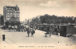 35-RENNES- LA GARE DES TRAMWAYS - Rennes