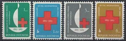 Indonesië / Indonesia 1963 Nr 402/405 Ongebruikt/MLH Rode Kruis, Red Cross, Croix Rouge, Rotes Kreuz - Indonesia
