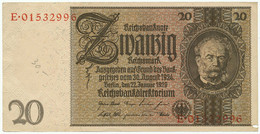 GERMANY, DEUTSCHLAND - 20 Reichsmark 22.1. 1929. P181 Ro174c (D199) - 20 Mark