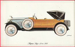 Hispano-Suiza ''32cv'' 1924 (Dessin De P. Dumont) (Recto-Verso) - Voitures