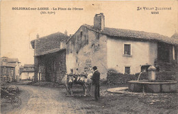 43-SOLIGNAC-SUR-LOIRE- LA PLACE DE L'ORME - Solignac Sur Loire