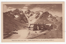 18051" ROUTE DES ALPES ET DU JURA-CHALET RESTAURANT P.L.M. DU LAUTARET " -VERA FOTO-CART. POST. NON SPED. - Rhône-Alpes