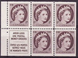 7896) Canada QE II Wilding Booklet Mint Light Hinge - Pages De Carnets