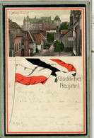 CPA - (Allemagne-Rhénanie-Palatinat) ALZEY - Schloss Und Flagge - 1919 - Alzey