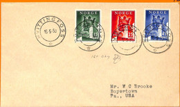 99418 - NORWAY - Postal History -  Cover To The USA 1950 (FDC?) - Briefe U. Dokumente