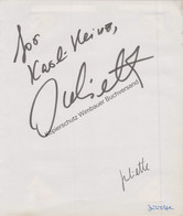 Original Autogramm Juliette /// Autogramm Autograph Signiert Signed Signee - Autographs