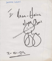 Original Autogramm Johnny Logan /// Autogramm Autograph Signiert Signed Signee - Autographs