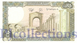 LEBANON 250 LIVRES 1988 PICK 67e UNC - Liban