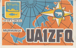 Russia Arctic Zone 16 Murmansk Qsl Card  26.8.1987 (DS177) - Radio Amatoriale