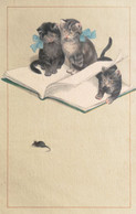 Kat - Cat - Chat - Katze - Kittens With Mouse No 1. 19?? - Katzen