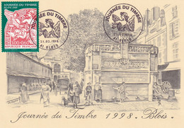 France Journée Du Timbre 1998 Blois - Carte - TB - Stamp's Day
