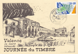 France Journée Du Timbre 1990 Valence - Carte - TB - Stamp's Day