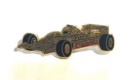 Pin's Signé Drago Formule 1 Renault Elf Canon - Automobile - F1