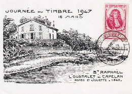 France Journée Du Timbre 1947 St Raphaël - Carte - TB - Journée Du Timbre